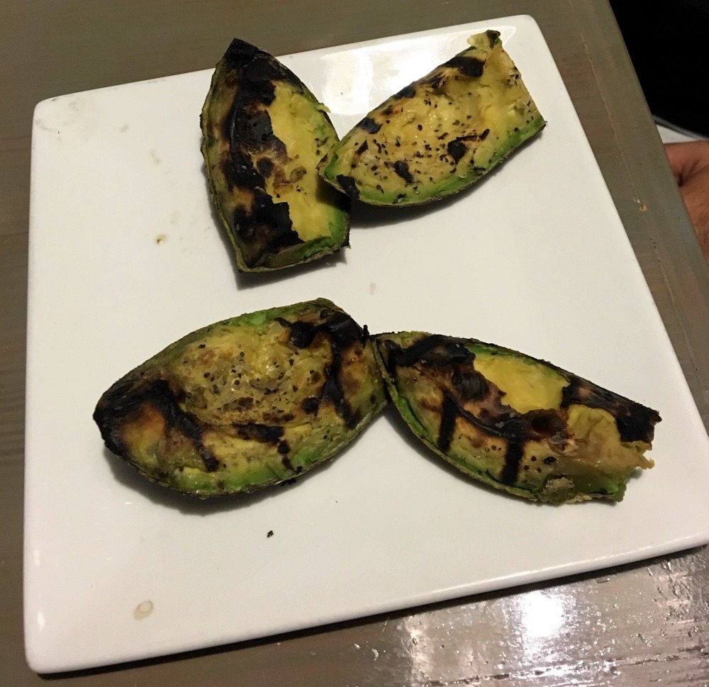 grilled avocado at ballyhoo's key largo