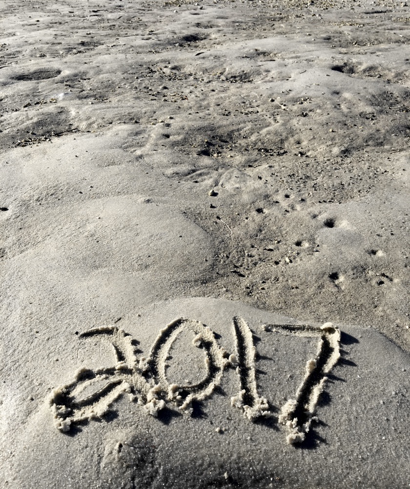 2017 written in the sand