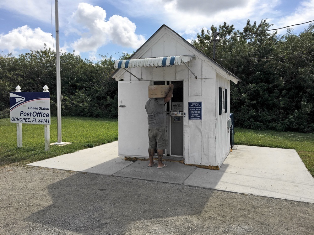 mailing a package at the smallest post office in the united states