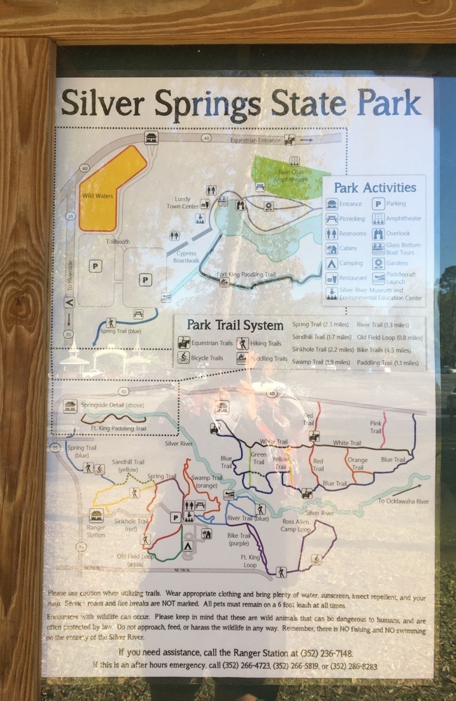 silver springs state park map
