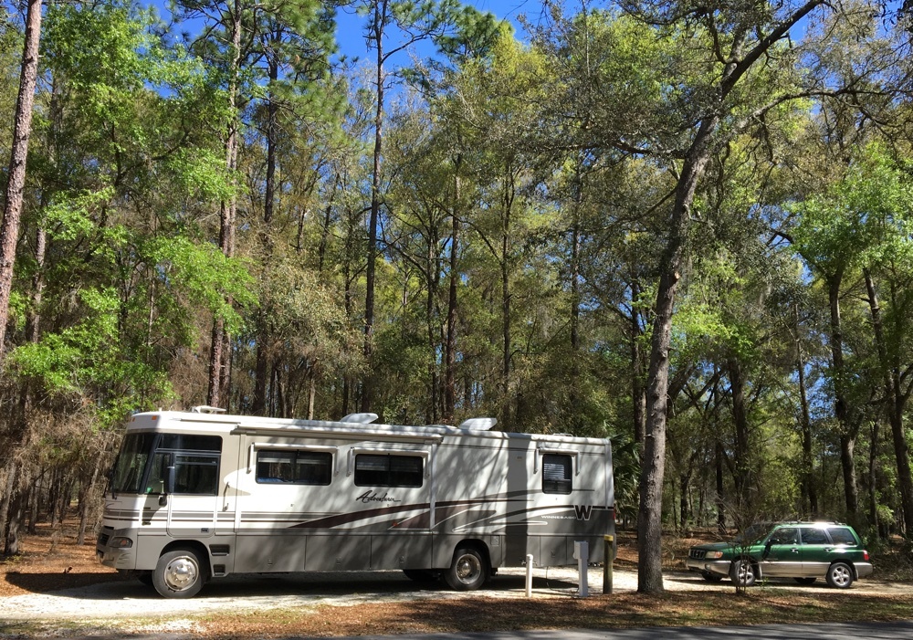 campground site 5 at silver springs state park campground