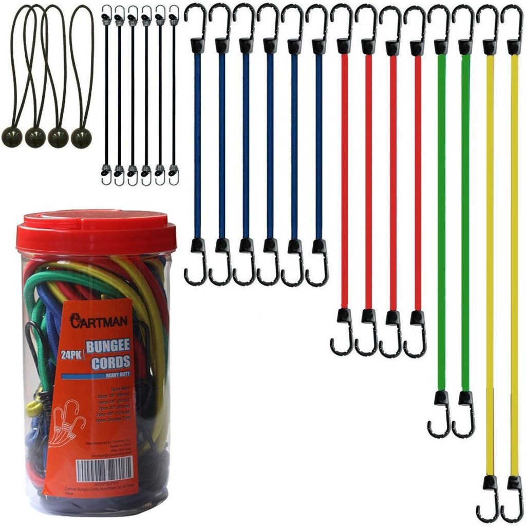 assorted bungee cords