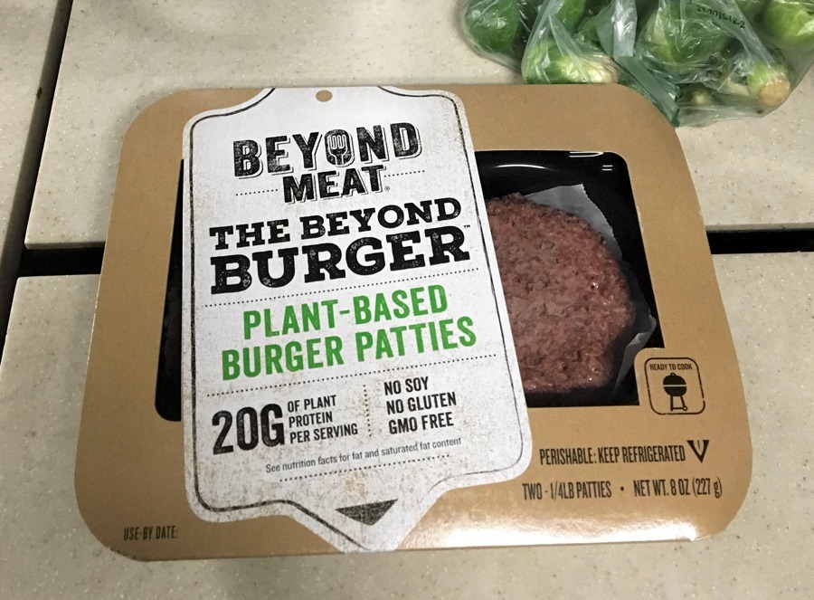 our first beyond burgers.