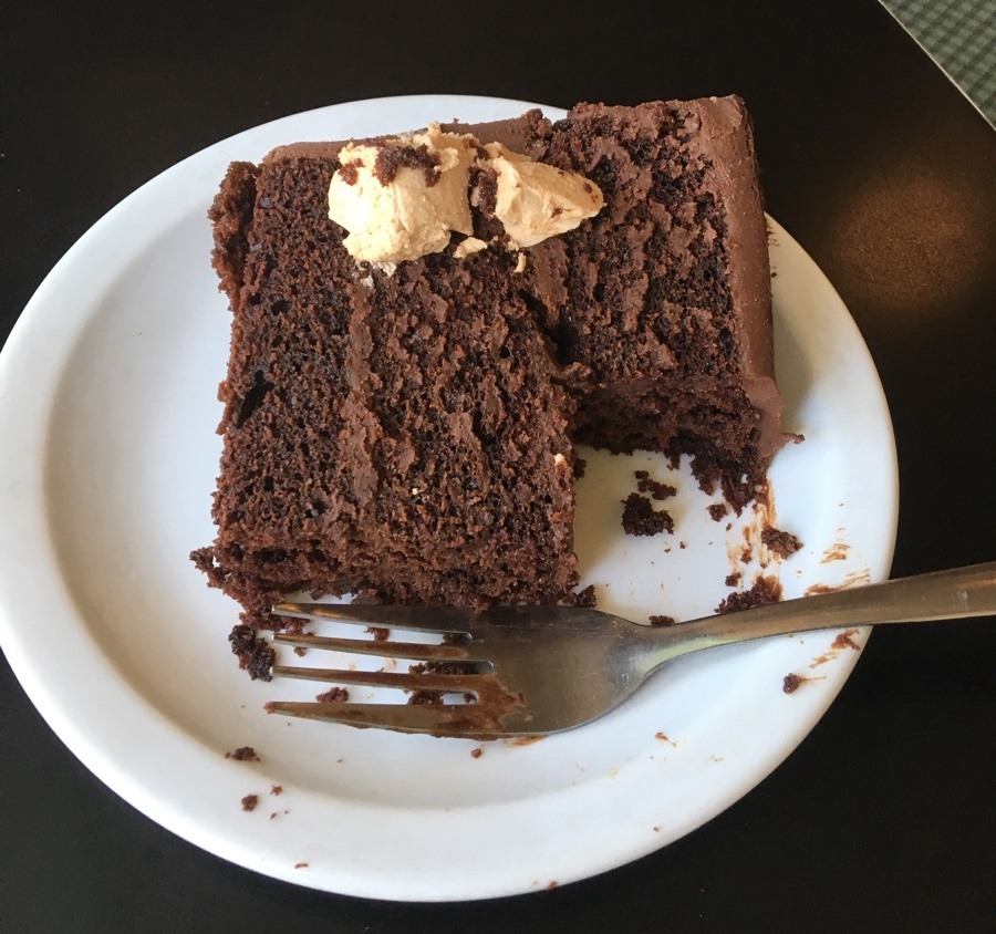 chocolate cake at the grit.