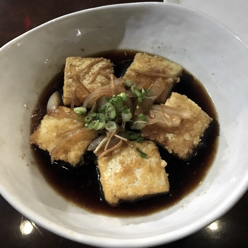 agedashi tofu at yoshimatsu.