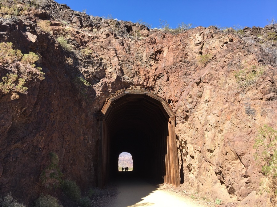 old tunnel on the lake mead train trail.