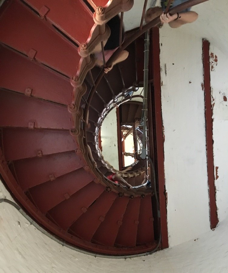 cape hatteras light house stairs.
