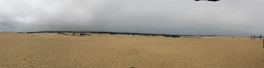 jockey ridge state park dunes panorama.