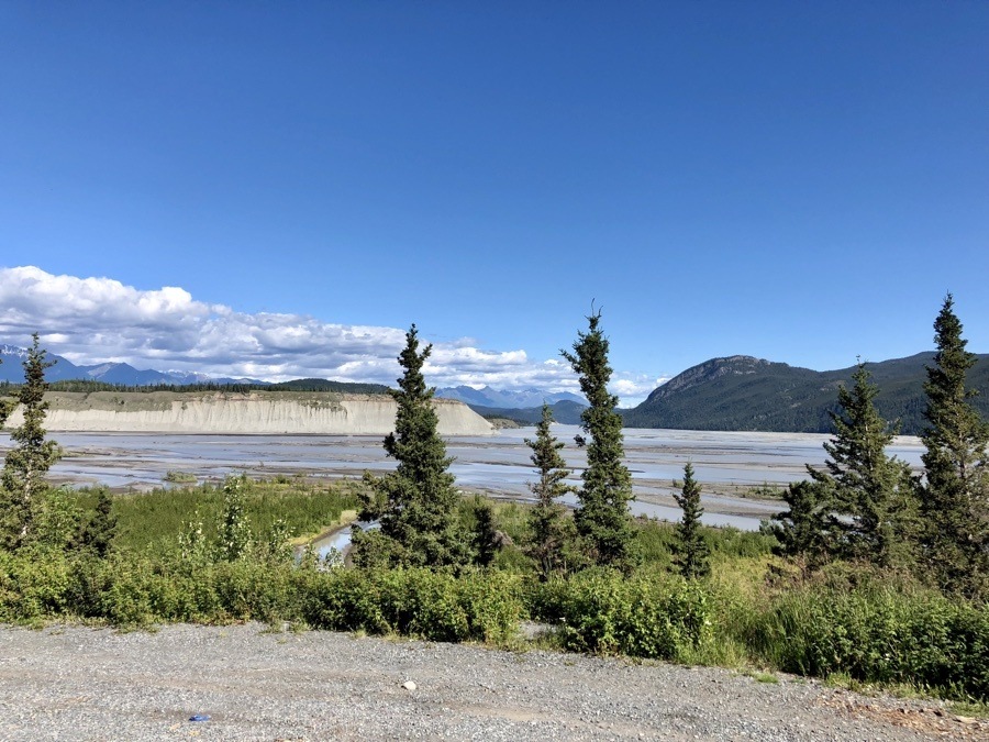 view of the copper river.