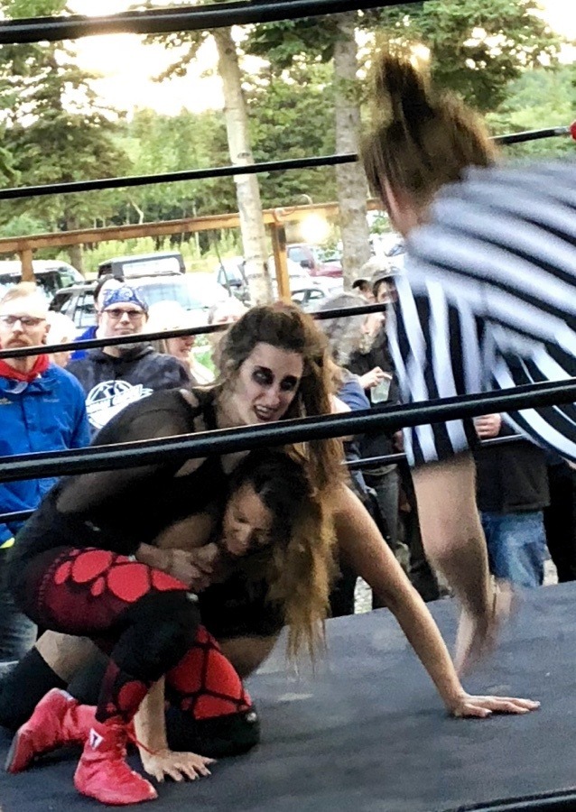 flow wrestling at 49th street brewing company in healy alaska.