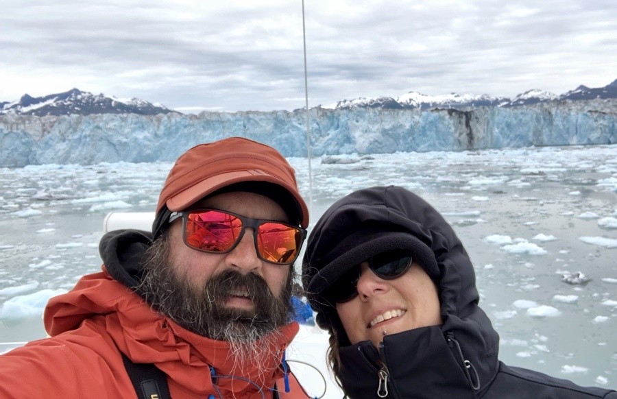 laura and kevin on lulu belle glacier and wildlife cruise.