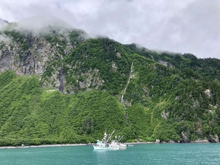 fishing boat in prince william sound.