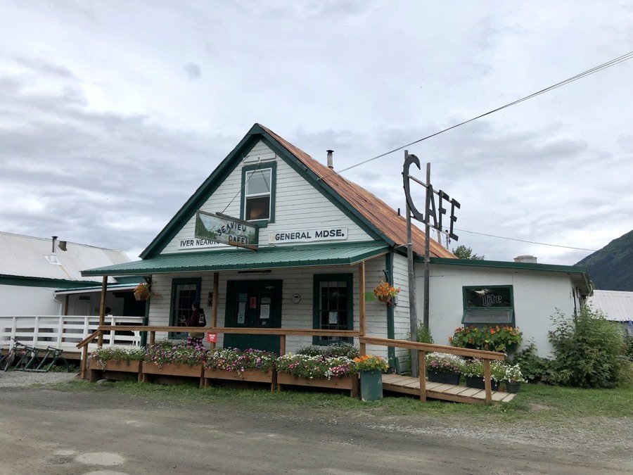 historic cafe in hope alaska.