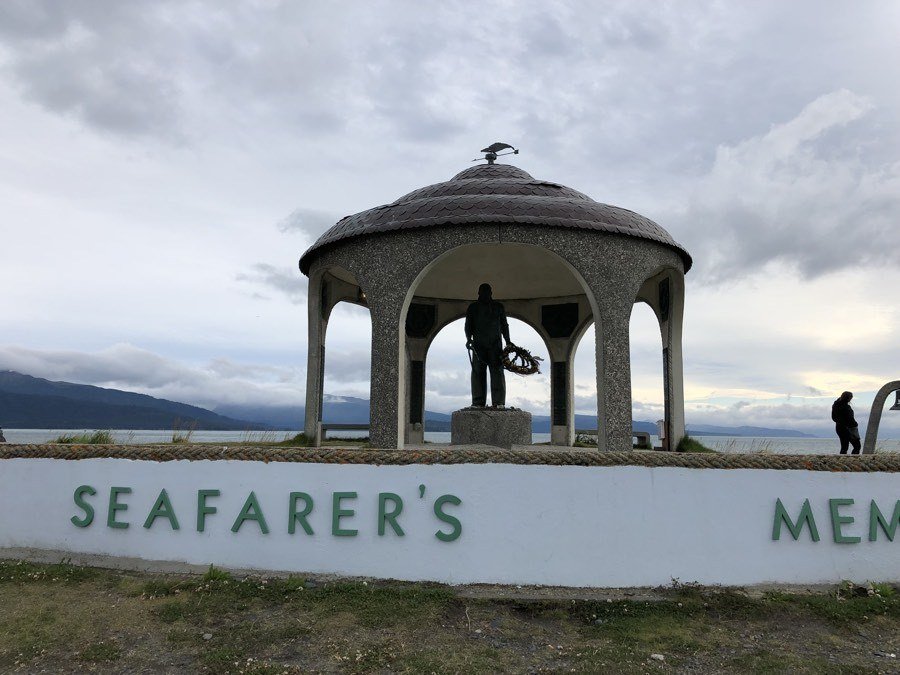 seafarer's memorial on the homer spit.