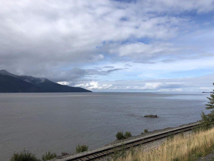 tide change at cook inlet of turnagain arm.