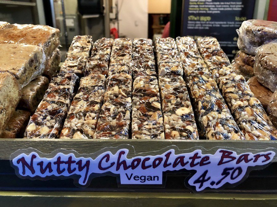 vegan nutty chocolate bars.