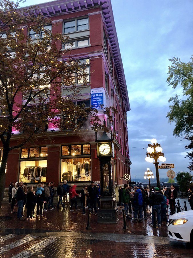 steam clock in gastown vancouver bc.