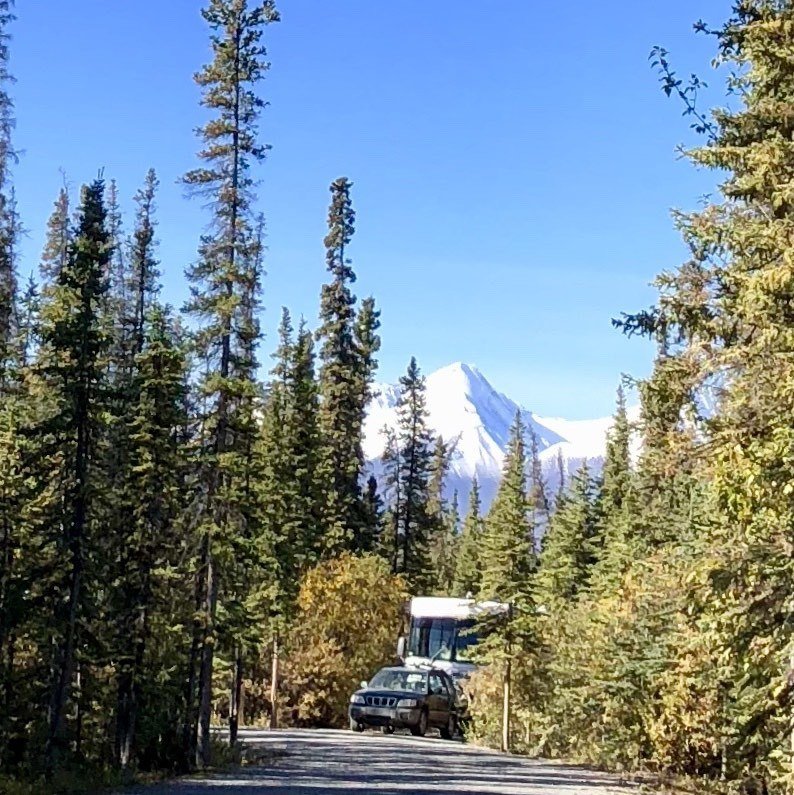 pine lake provincial park campground in haines junction, yukon.