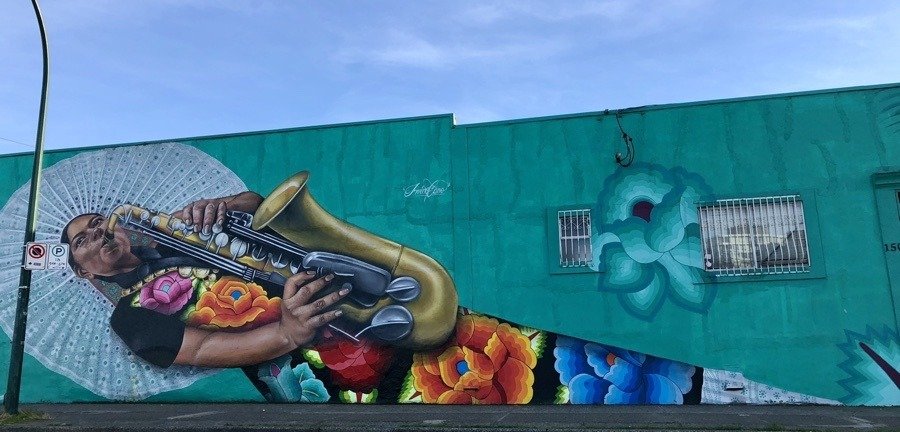 public mural in vancouver, bc.