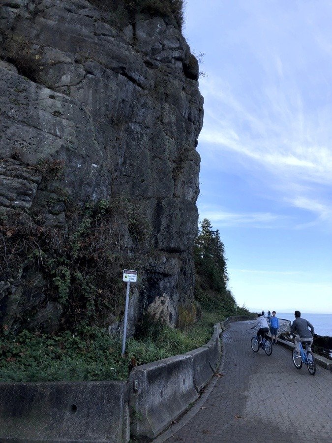 stanley park seawall trail in vancouver bc.