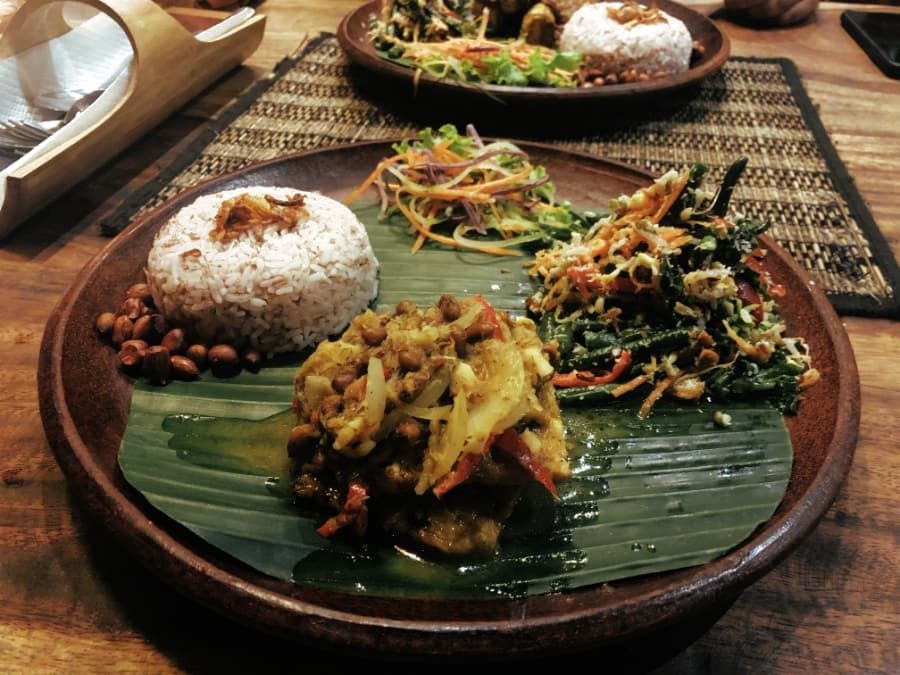 veggie serapah at bali soul in ubud, bali, indonesia.