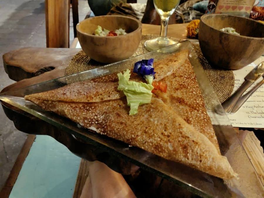 rhiannon galette at the spell creperie in ubud, bali, indonesia.