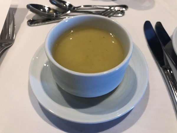 vegan potato soup on royal caribbean.